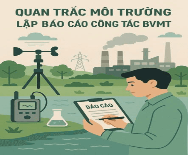 Quan trắc môi trường và Lập Báo cáo công tác bảo vệ môi trường (BVMT)